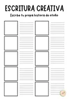 Vista previa - Hojas de trabajo - Escritura Creativa - cómic de otoño - página 2