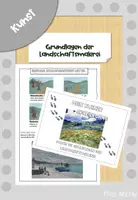 Vorschau - Arbeitsblätter - Grundlagen der Landschaftsmalerei - Arbeitsmaterial für den Kunstunterricht - Deckblatt