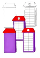 Vorschau - selbst erstellte Cliparts/Grafiken - Liebevolle Cliparts - Zahlen zerlegen - Zahlenhäuser - Seite 1