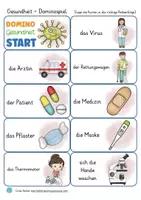Vista previa - Juegos / Gamificación - juego alemán Gesundheit Domino Deutsch - página 1