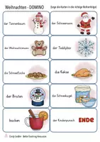 Vista previa - Juegos / Gamificación - juego alemán Navidad - Weihnachten Domino Deutsch - página 3