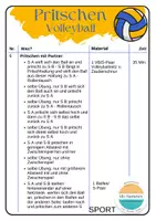 Vorschau - Stundenentwürfe - Sport - Volleyball Pritschen, Stationstraining, Abschlussturnier - Seite 2