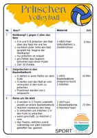 Vorschau - Stundenentwürfe - Sport - Volleyball Pritschen, Stationstraining, Abschlussturnier - Seite 3