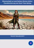 Vorschau - Klassenarbeiten - Klassenarbeit zu "Löcher": Charakterisierung von Kate Barlow - Deckblatt