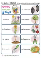Vista previa - Juegos / Gamificación - Im Garten DAZ / DEUTSCH / Alemán Domino Spiel (juego) - página 1