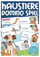 Vista previa - Juegos / Gamificación - HAUSTIERE (mascotas) domino Deutsch / Alemán - Portada