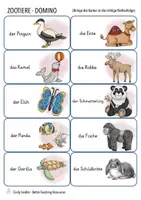 Vista previa - Juegos / Gamificación - ZOOTIERE domino Deutsch / Alemán - página 3