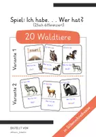Vorschau - Arbeitsblätter - Spielepaket Waldtiere • Domino • Merk es Dir • Ich habe... Wer hat? - Seite 1
