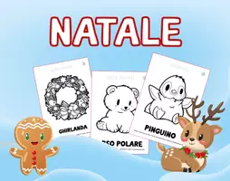 anteprima - Materiale per pittura e bricolage - NATALE - Disegni da colorare - Colora Gioca e Impara - Pagina di copertina