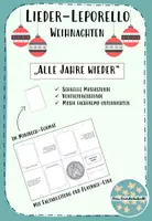 Vorschau - Arbeitsblätter - Alle Jahre wieder - Ein Weihnachtslied-Leporello (Minibuch) - Deckblatt