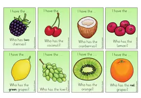 Vorschau - Bildkarten - Lesespiel "I have ... Who has ...?" - Fruits - Seite 2