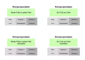 Vorschau - Bildkarten - Karten für die Koordinationsleiter - Seite 1