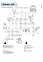 Vorschau - Arbeitsblätter - Rätsel zu Ostern/Frühling: Kreuzworträtsel, Gedichte, Suchsel, Schattenrätsel uvm - Seite 1