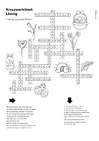 Vorschau - Arbeitsblätter - Rätsel zu Ostern/Frühling: Kreuzworträtsel, Gedichte, Suchsel, Schattenrätsel uvm - Seite 2