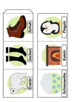 Vorschau - Arbeitsblätter - Leporello/Faltbuch Thema Winter (Klasse 1 und 2) - Seite 2