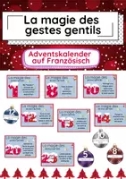 Vorschau - Präsentationen/Tafelbilder - Calendrier gestes gentils (Adventskalender freundliche Gesten) - Deckblatt