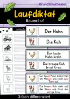 Vorschau - Arbeitsblätter - Laufdiktat - 10 Themen Sparpaket | Schleichdiktat | 3-fach differenziert - Seite 1