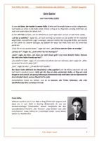 Vorschau - Arbeitsblätter - Parabeln verstehen und deuten: Der Geier (Franz Kafka) Reihe Kurzgeschichten Aufgaben, Hilfekarten + LÖSUNGEN - Seite 1