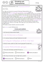 Vorschau - Arbeitsblätter - Leseaufgabe Einladung Lesen und verstehen Klasse 2, 3, DaZ, DaF Wichtelbrief - Seite 1