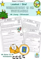 Vorschau - Arbeitsblätter - Leseaufgabe Einladung Lesen und verstehen Klasse 2, 3, DaZ, DaF Wichtelbrief - Deckblatt