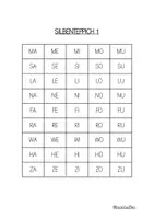 Vorschau - Arbeitsblätter - Silbenteppiche - Seite 1