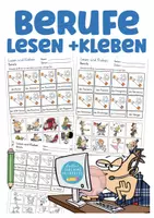 Aperçu - Feuilles d'exercices - Berufe lesen und Kleben - DAZ und Deutsch Grundschule - Page de couverture
