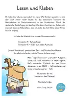 Aperçu - Feuilles d'exercices - Berufe lesen und Kleben - DAZ und Deutsch Grundschule - Page 1