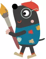 Vorschau - selbst erstellte Cliparts/Grafiken - Momo Maulwurf - Das Klassentier mit Herz - Seite 3
