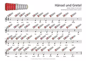 Vorschau - Audio-Dateien - Hänsel und Gretel - MP3-Dateien & Noten für Keyboard, Klavier, Melodica, Blockflöte, Gitarre und verschiedene Glockenspiele - Seite 2