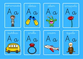 Vista previa - Tarjetas / Manipulativos - 100 FLASHCARDS-TARJETAS CON LAS VOCALES - página 1