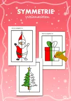 Vorschau - Mal- und Bastelvorlagen - Symmetrie - Weihnachten - Deckblatt