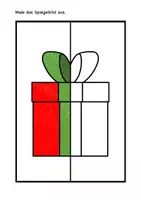 Vorschau - Mal- und Bastelvorlagen - Symmetrie - Weihnachten - Seite 1