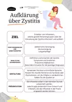 Vorschau - Stundenentwürfe - Arbeitsauftrag Aufklärung über Zystitis im Pflegeberuf - Deckblatt