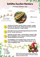 Vorschau - Unterrichtsreihen - Wichtelrezept: Gefüllte Zucchini-Rentiere | Veganes Weihnachtsrezept | Hauswirtschaft Klasse 5 bis 9 - Seite 2