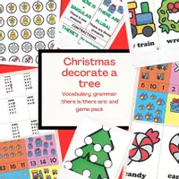 Vista previa - Juegos / Gamificación - Decorate a Christmas Tree, ESL game for grammar and speaking - Portada
