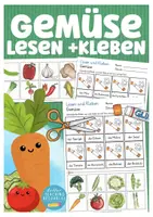 Vista previa - Hojas de trabajo - GEMÜSE Lesen und Kleben Deutsch / Alemán - Portada