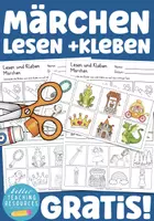 Vorschau - Arbeitsblätter - Deutsch Klasse 1 Lesen und Kleben Märchen kostenlos - Deckblatt