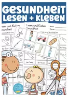 Vorschau - Arbeitsblätter - Gesundheit / Krankheiten / beim Arzt Lesen und Kleben Deutsch Arbeitsblätter - Deckblatt