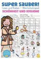 Vorschau - Arbeitsblätter - Lesen und Kleben Deutsch Hygiene, Pflege, Schönheit - Deckblatt