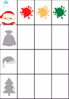 Aperçu - Feuilles d'exercices - Tableau double entrée Noel - Page 1