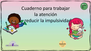 Vista previa - Hojas de trabajo - CUADERNO ATENCIÓN E IMPULSIVIDAD 265 pag + 20 PLANTILLAS EN POWER POINT EDITABLES - Portada