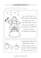 Vorschau - Arbeitsblätter - Lesehäppchen Im Winter (Klassen 1 und 2) - Seite 3