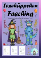 Vorschau - Arbeitsblätter - Lesehäppchen Fasching (Klassen 1 und 2) - Deckblatt