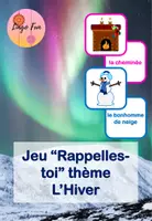 Aperçu - Jeux - Jeu de Vocabulaire Rappelles-toi thème L'hiver - Page de couverture