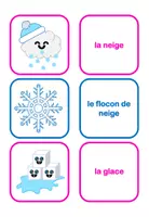 Aperçu - Jeux - Jeu de Vocabulaire Rappelles-toi thème L'hiver - Page 3