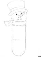 Vorschau - Mal- und Bastelvorlagen - Bastelbogen: Adventskalender - Schneemänner - Seite 2