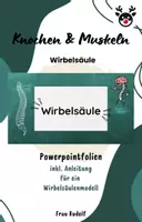 Vorschau - Stundenentwürfe - Stundenentwurf: Wirbelsäule inkl Lösungen Teil 2 - Knochen & Muskeln - Biologie - Deckblatt
