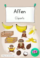 Vorschau - selbst erstellte Cliparts/Grafiken - Affen Cliparts – Zählen und Rechnen im 10er Raum - Deckblatt