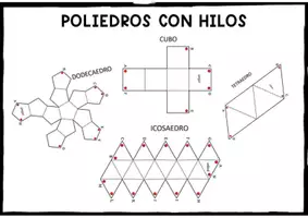 Vista previa - Hojas de trabajo - Montamos poliedros con hilos DEL DESARROLLO AL 3D - Portada