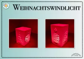 Vorschau - Mal- und Bastelvorlagen - „FALTBILDER-WINDLICHT für Weihnachten zum Schneiden & Falten“ (Kirigami, Advent) - Deckblatt